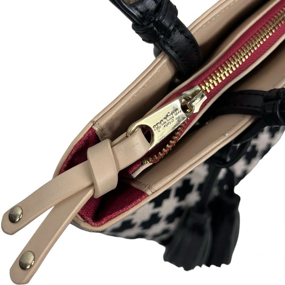 SPARTINA Daufuskie Island Linen & Leather Maxi Tote Shoulder Bag - Picture 6 of 12